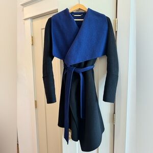 DIANE VON FRUSTENBURG DVF WOOL TRENCH COAT